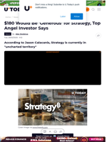 $180 Would Be ‘Generous’ for Strategy, Top Angel Investor Says