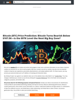 Bitcoin (BTC) Price Prediction: Bitcoin Turns Bearish Below $107.5K—Is the $97K Level the Next Big Buy Zone? - Brave New Coin