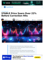 STABLE Price Soars Over 22% Before Correction Hits