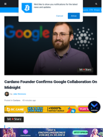 Cardano Founder Confirms Google Collaboration On Midnight