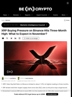 XRP Buying Pressure on Binance Hits Three-Month High: What to Expect in November?