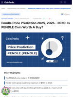 Pendle Price Prediction 2025, 2026 - 2030: Is PENDLE Coin Worth A Buy?