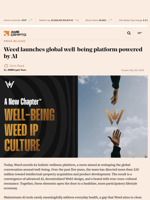 Weed launches global well-being platform powered by AI - AMBCrypto