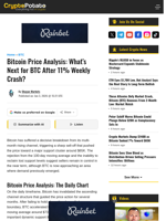 Bitcoin Price Analysis: What's Next for BTC After 11% Weekly Crash?