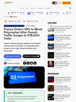 France Orders ISPs to Block Polymarket After French Traffic Surges to 578,000 Visits