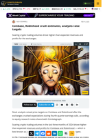 Coinbase, Robinhood crush estimates, analysts raise targets