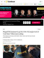 MegaETH mainnet to go live Feb. 9 in major test of ‘real-time’ Ethereum scaling