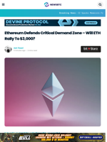 Ethereum Defends Critical Demand Zone – Will ETH Rally To $3,000?