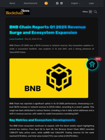 BNB Chain Reports Q1 2025 Revenue Surge and Ecosystem Expansion - Blockchain.News