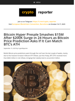 Bitcoin Hyper Presale Smashes $15M After $200K Surge in 24 Hours as Bitcoin Price Prediction Asks If It Can Match BTC’s ATH
