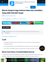 Bitcoin Analyst Flags Inverse Head-And-Shoulders