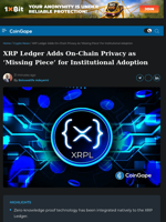 XRP Ledger Adds On-Chain Privacy as ‘Missing Piece’ for Institutional Adoption