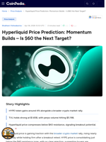 Hyperliquid Price Prediction: Momentum Builds - Is $60 the Next Target?