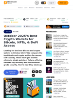 October 2025’s Best Crypto Wallets for Bitcoin, NFTs, & DeFi Access – Reviews Bitcoin News