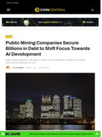 Public Mining Companies Billions in Debt to Shift Towards AI