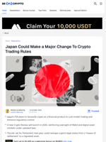 Japan Plans a Major Crypto Rule Change To Protect The Market