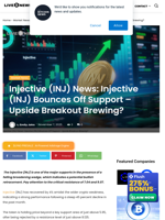 Injective (INJ) News: Injective (INJ) Bounces Off Support - Upside Breakout Brewing? | Live Bitcoin News