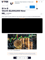 $1 in Bitcoin 15 Years Ago Would Be Worth $2,000,000 Now