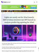 Lights are nearly out for 1Fuel launch: XRP & Solana investors eye OFT launch as analysts predict big upswing for 1Fuel - CoinJournal