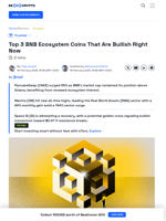 Top 3 Bullish BNB Ecosystem Coins to Watch Right Now