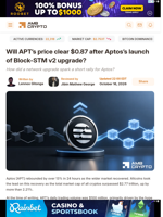 Will APT's price clear $0.87 after Aptos's launch of Block-STM v2 upgrade? - AMBCrypto