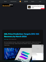SOL Price Prediction: Targets $95-105 Recovery by March 2026 - Blockchain.News