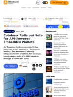 Coinbase Rolls out Beta for API-Powered Embedded Wallets – Crypto News Bitcoin News