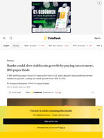 Banks could slow stablecoin growth by paying savers more, BIS paper finds