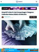 Snoop Dogg’s NFT Telegram Collection Raises $12M In 30 Minutes