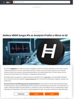 Hedera HBAR Surges 8% as Analysts Predict a Move to $2 - Brave New Coin