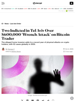 Two Indicted in Tel Aviv Over $600,000 ‘Wrench Attack’ on Bitcoin Trader - Decrypt