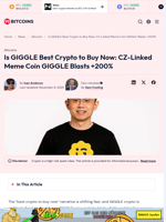 GIGGLE: CZ-Linked Meme Coin: Best Crypto to Buy Now?