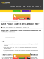 Bullish Pennant on ETH: Is a $5K Breakout Next?