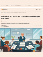 21Shares files S-1 form with the SEC for the SEI ETF