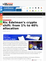 Ric Edelman's crypto shift: from 1% to 40% allocation - The Crypto News Wire