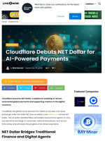 Cloudflare Debuts NET Dollar for AI-Powered Payments | Live Bitcoin News
