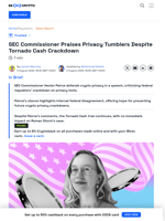 DOJ and SEC Show Conflicting View of Tornado Cash and Privacy