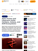 Apex Fusion and Layerzero Unite Cardano, Solana, and EVM Ecosystems – Crypto News Bitcoin News