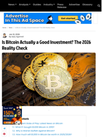 Is Bitcoin a Good Investment in 2026? Facts, Risks, and 2030 Outlook