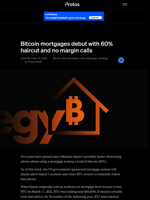 Bitcoin mortgages debut with 60% haircut and no margin calls | Protos