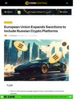 European Union Expands Sanctions to Include Russian Crypto