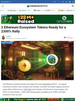 2 Ethereum Ecosystem Tokens Ready for a 2300% Rally