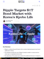 Ripple Targets $1T Bond Market with Korea’s Kyobo Life