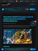 JasmyCoin (JASMY) Struggles at $0.02 as Bears Override Healthcare Partnership Boost - Blockchain.News