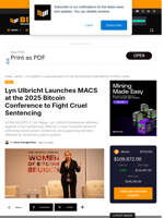 Lyn Ulbricht Launches MACS At The 2025 Bitcoin Conference To Fight Cruel Sentencing
