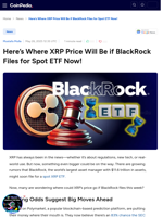 Here’s Where XRP Price Will Be if BlackRock Files for Spot ETF Now!