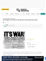 Iran fought on 12 fronts in 40-day war, US accepts Iran's terms