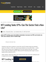 NFT Lending Tanks 97%: Can The Sector Find a New Life?