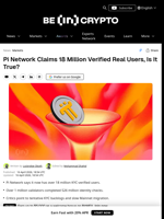 Pi Network Claims 18M Verified Users, But Critics Flag KYC Delays