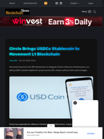 Circle Brings USDCx Stablecoin to Movement L1 Blockchain - Blockchain.News